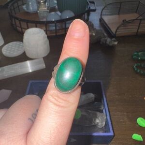 Malachite Crystal Ring